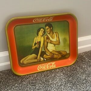 Coca Cola Vintage advertising tray from 1934
